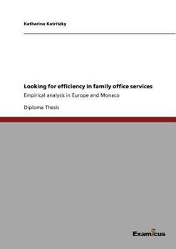 Looking for efficiency in family office services: Empirical analysis in Europe and Monaco