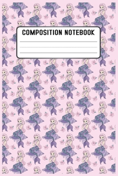Composition notebook: Cute Mermaid Notebooks For Girls, Boys, Kids/All Grades Level K-2 Draw and Write/Early Childhood to Kindergarten