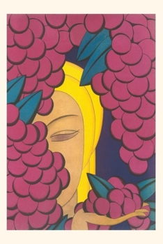 Paperback Vintage Journal Woman with Grapes Book