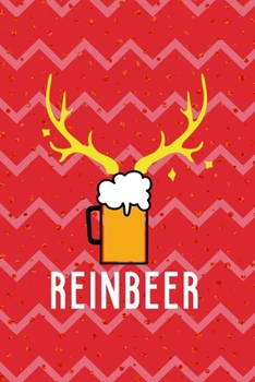 Reinbeer: Notebook Journal Composition Blank Lined Diary Notepad 120 Pages Paperback Pink Coral Reindeer