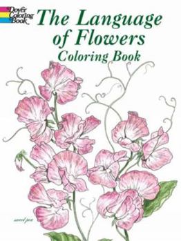 Paperback The Language of Flowers Coloring Book