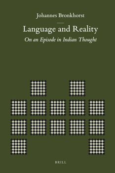 Hardcover Language and Reality: On an Episode in Indian Thought Book