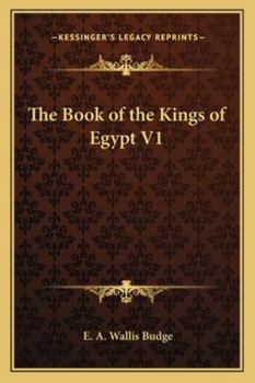 Paperback The Book of the Kings of Egypt V1 Book