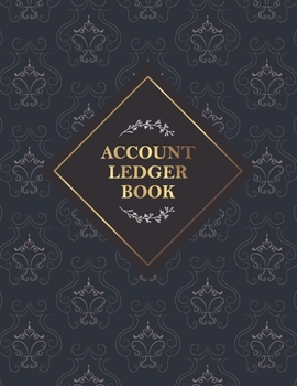 Paperback Account Ledger Book: 6 Column Payment Record, Record and Tracker Log Book, Personal Checking Account Balance Register, Checking Account Tra Book