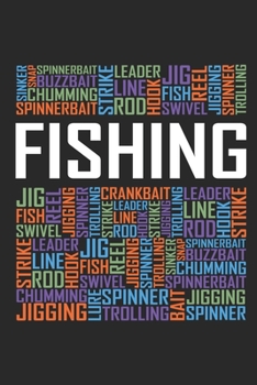 Fishing Words: 6x9 Ruled Notebook, Journal, Daily Diary, Organizer, Planner