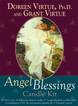 Paperback Angel Blessings Candle Kit Book