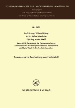 Paperback Funkenerosive Bearbeitung Von Hartmetall [German] Book