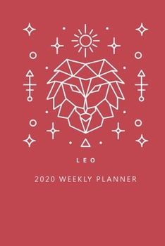 Paperback Leo 2020 Weekly Planner (Red) Book