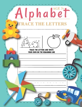 Letter Tracing: Awesome Cute Alphabet Kids Letter Tracing Books Kindergarten For Bath Tub Beads Gold Letters And Wall Black Tracing Fo
