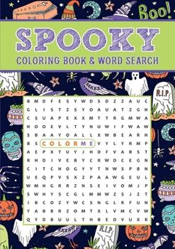 Paperback Spooky Coloring Book & Word Search Book