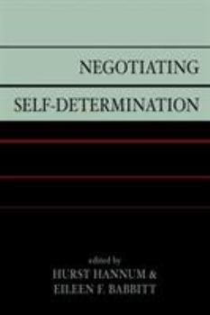 Paperback Negotiating Self-Determination Book