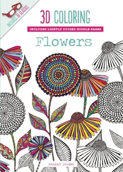 Paperback 3D Coloring Flowers Book