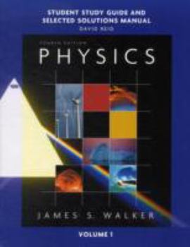 Paperback Physics, Volume 1, Student Study Guide & Selected Solutions Manual Book