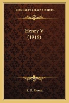 Paperback Henry V (1919) Book