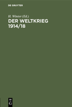 Hardcover Der Weltkrieg 1914/18 [German] Book