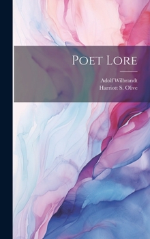 Hardcover Poet Lore Book