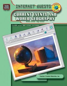 Paperback Internet Quests: Current Events/World [With CDROM] Book