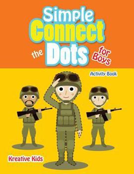 Paperback Simple Connect the Dots for Boys Activity Book