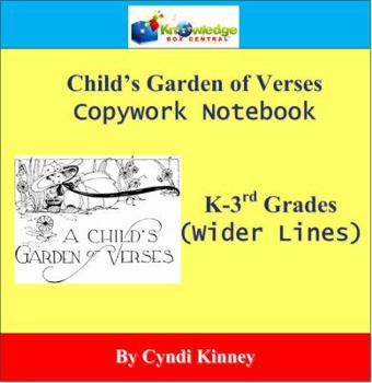 Child's Garden of Verses Copywork Notebook K-3rd - CD