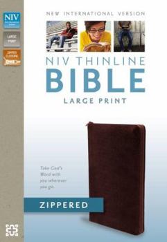 Bonded Leather Thinline Bible-NIV-Large Print Zippered [Large Print] Book