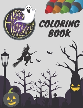Paperback Happy Halloween Coloring Book: Funny And Friendly Designs For Kids Book
