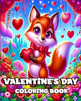 Valentine's Day Coloring Book: Easy and Cute Animal Illustrations for Little Kids to Color