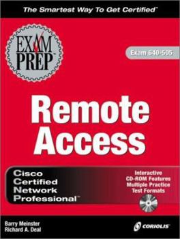 Hardcover CCNP Remote Access Exam Prep (Book ) [With CDROM] Book