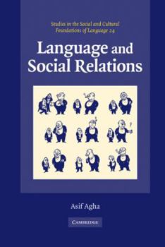 Hardcover Language and Social Relations Book