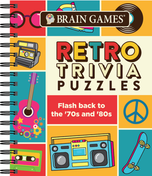 Spiral-bound Brain Games Trivia - Retro Trivia Book