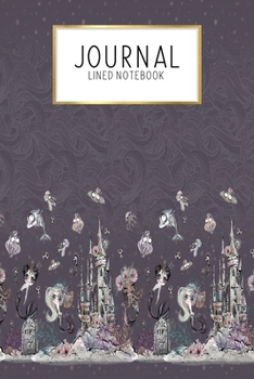 Journal Lined Notebook: Mermaid Halloween | Blank Lined Journal | Gratitude Journal | 6" x 9" 100 Pg |Motivational Quotes | Self-Care | Diary | Gift