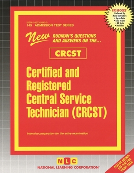 Spiral-bound Certified and Registered Central Service Technician (Crcst) Book