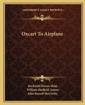 Paperback Oxcart To Airplane Book