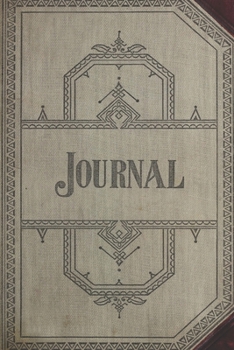 Journal: Antique book replica diary or notebook - color light gray red (Retro Style Journals)