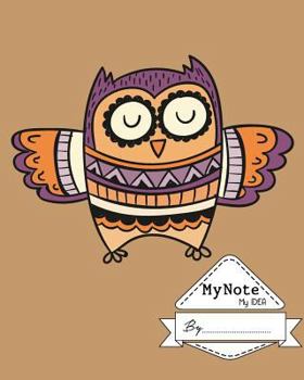 Paperback Notebook: My Note My Idea,8 x 10, 110 pages: Owl: (School Notebooks) Book