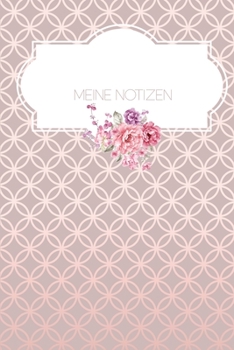 Meine Notizen: Blanko  Journal A5 Liniert Mit Muster Rosa (German Edition)