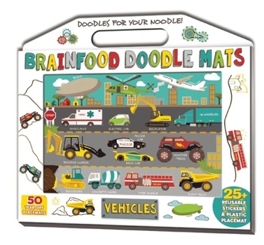 Misc. Brainfood Doodle Mats: Vehicles Book