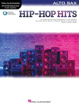 Paperback Hip-Hop Hits for Alto Sax Play-Along with Online Audio Book