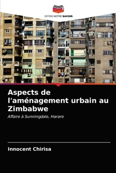 Paperback Aspects de l'aménagement urbain au Zimbabwe [French] Book
