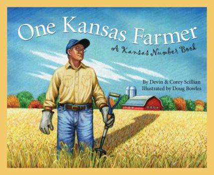 Hardcover One Kansas Farmer: A Kansas Number Book
