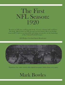 Paperback The First NFL Season: 1920 Book