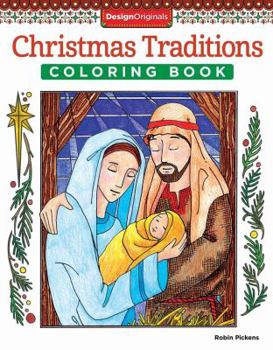 Paperback Christmas Traditions Coloring Book