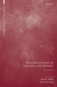 Hardcover Oxford Studies in Private Law Theory: Volume II Book