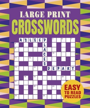 Paperback Large Print Crosswords Book