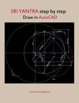 Paperback Sri Yantra step by step draw in AutoCAD Book