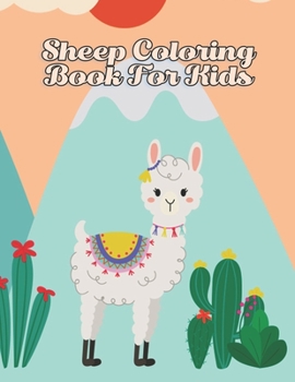 Paperback Sheep Coloring Book For Kids: Cute Sheep Coloring Book