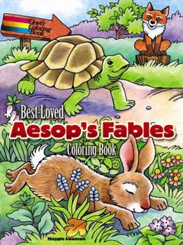 Paperback Best-Loved Aesop's Fables Coloring Book