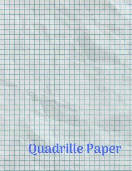 Paperback Quadrille Paper: Quad Rule graph paper,8.5 x 11 (4x4 graph paper) 100 pages Book