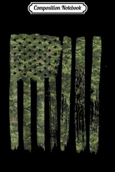 Composition Notebook: USA Camouflage Flag Classic Army Print Gift  Journal/Notebook Blank Lined Ruled 6x9 100 Pages