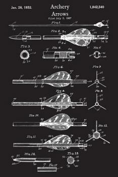 Paperback Archery Arrows: Journal - Archer Bow Hunting Arrow Log (Blank Lined Journal) Book