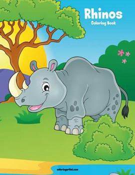 Paperback Rhinos Coloring Book 1 Book